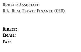 Broker Associate
B.A. Real Estate Finance (CSU)


Direct: (970)227-4482
Email: Linda.Steinkamp@yahoo.com
Fax: (970)587-7860